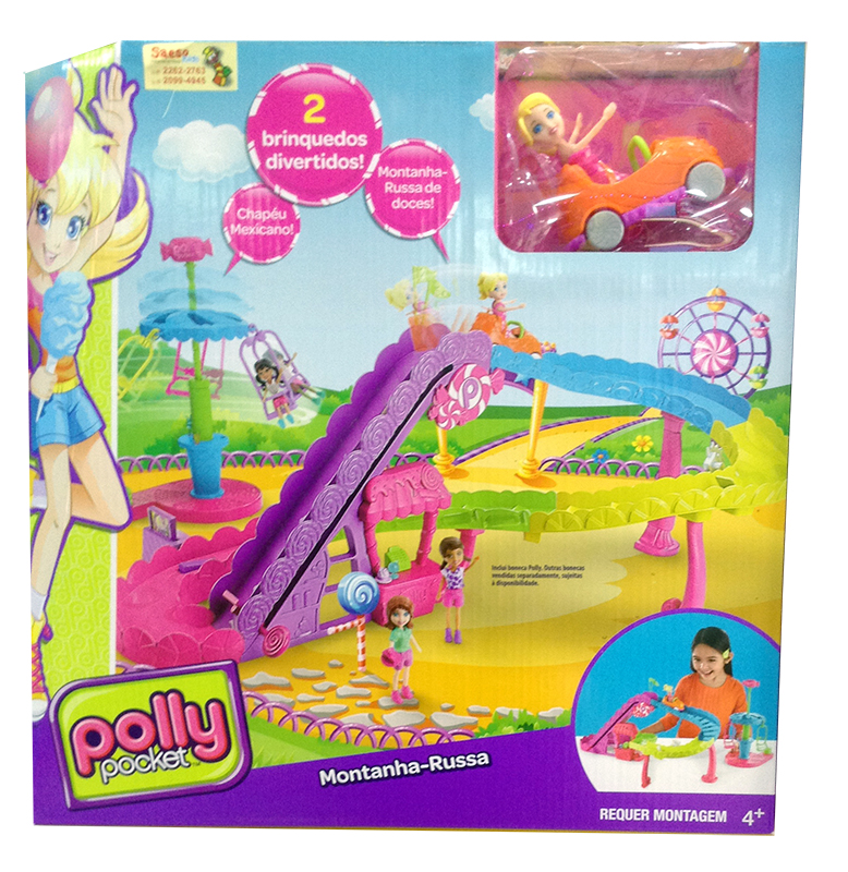 Parque da Polly Montanha Russa - Brinquedo da Polly Pocket em Portugues 